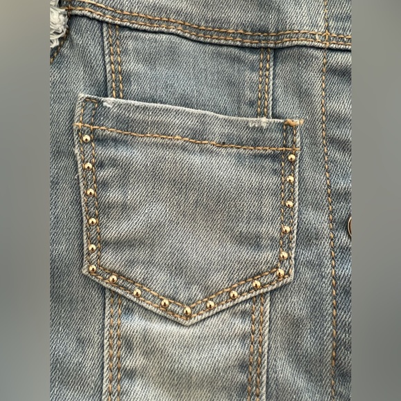 NWOT Mayoral Jean / Denim Studded Vest - Size 5 - Picture 6 of 7